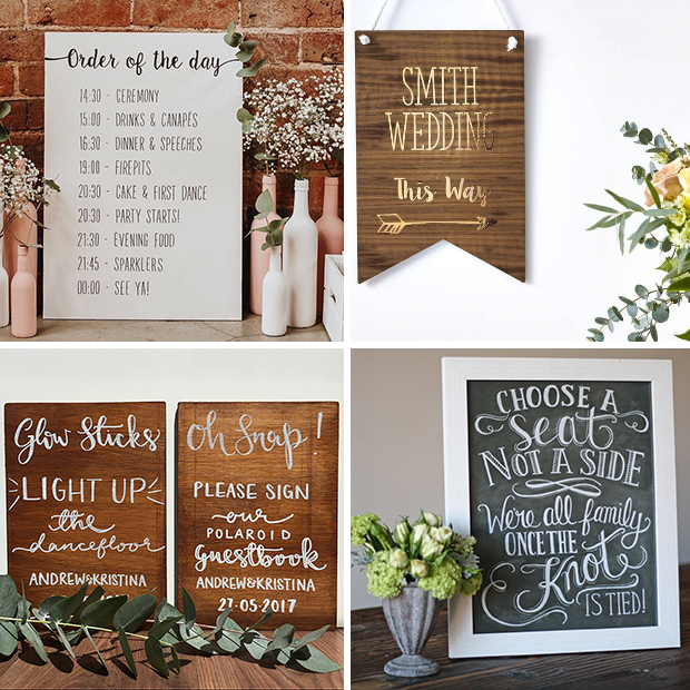 Where to Find Wedding Signage in the UK | onefabday.com