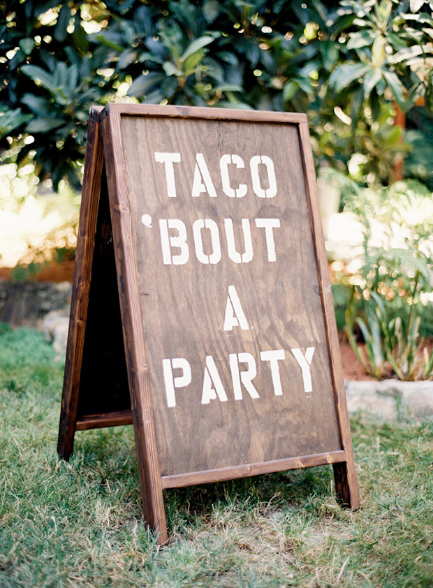 Food Truck Wedding Signage