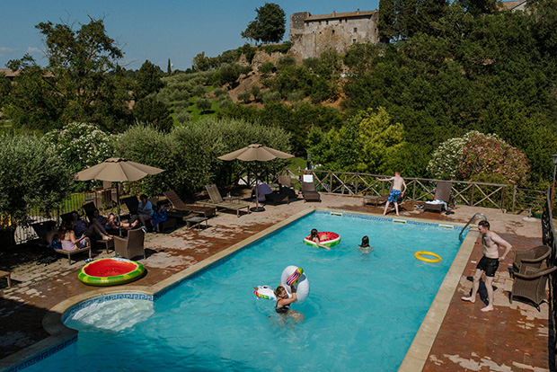 Italian destination wedding in Borgo di Tragliata by Chris Copeland Photography