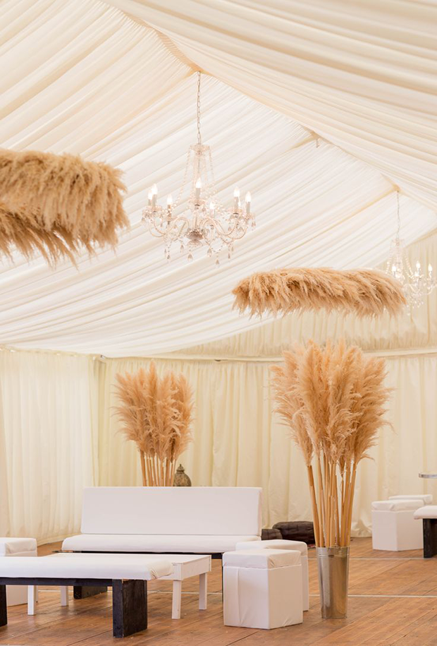 25 Ideas and Inspiration for using Pampas Grass for your wedding | see them all on onefabday.com