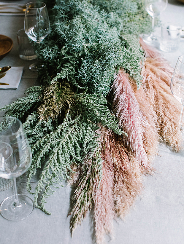 25 Ideas and Inspiration for using Pampas Grass for your wedding | see them all on onefabday.com