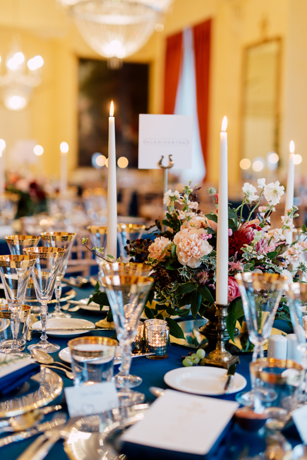 Stunning 'Vogue style" Autumn wedding at Luttrellstown Castle, Ireland | onefabday.com