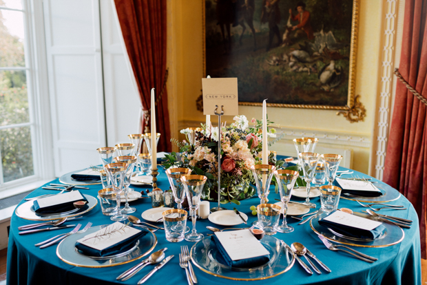 Stunning 'Vogue style" Autumn wedding at Luttrellstown Castle, Ireland | onefabday.com