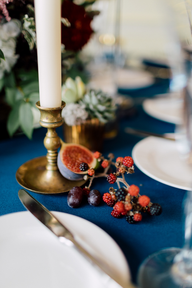 Stunning 'Vogue style" Autumn wedding at Luttrellstown Castle, Ireland | onefabday.com