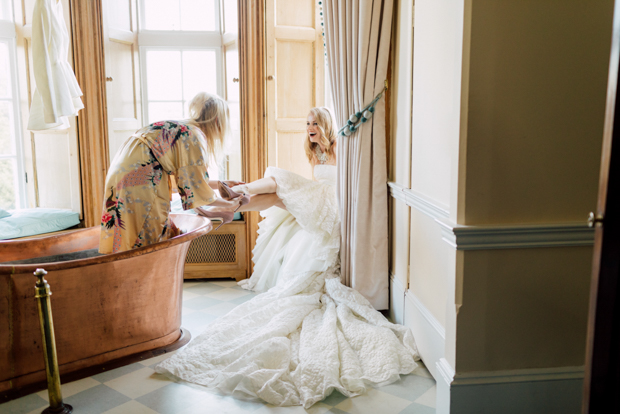 Stunning 'Vogue style" Autumn wedding at Luttrellstown Castle, Ireland | onefabday.com