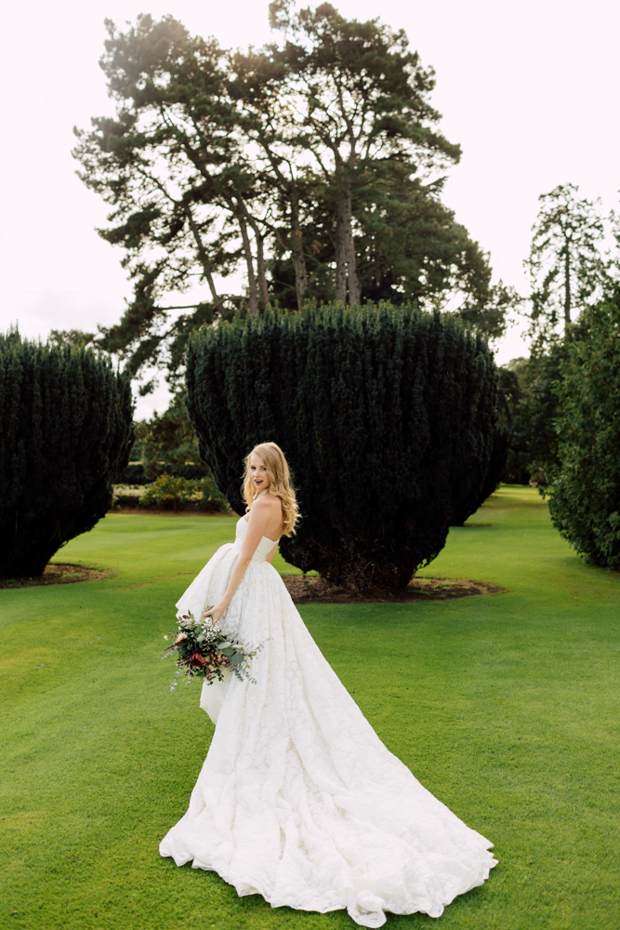 Stunning 'Vogue style" Autumn wedding at Luttrellstown Castle, Ireland | onefabday.com