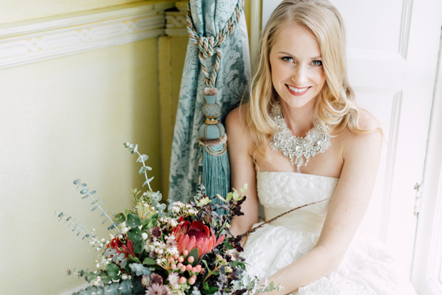 Stunning 'Vogue style" Autumn wedding at Luttrellstown Castle, Ireland | onefabday.com