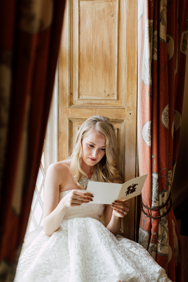 Stunning 'Vogue style" Autumn wedding at Luttrellstown Castle, Ireland | onefabday.com