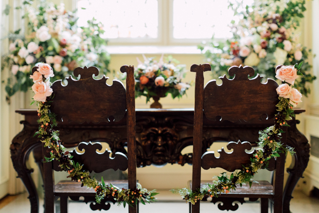 Stunning 'Vogue style" Autumn wedding at Luttrellstown Castle, Ireland | onefabday.com