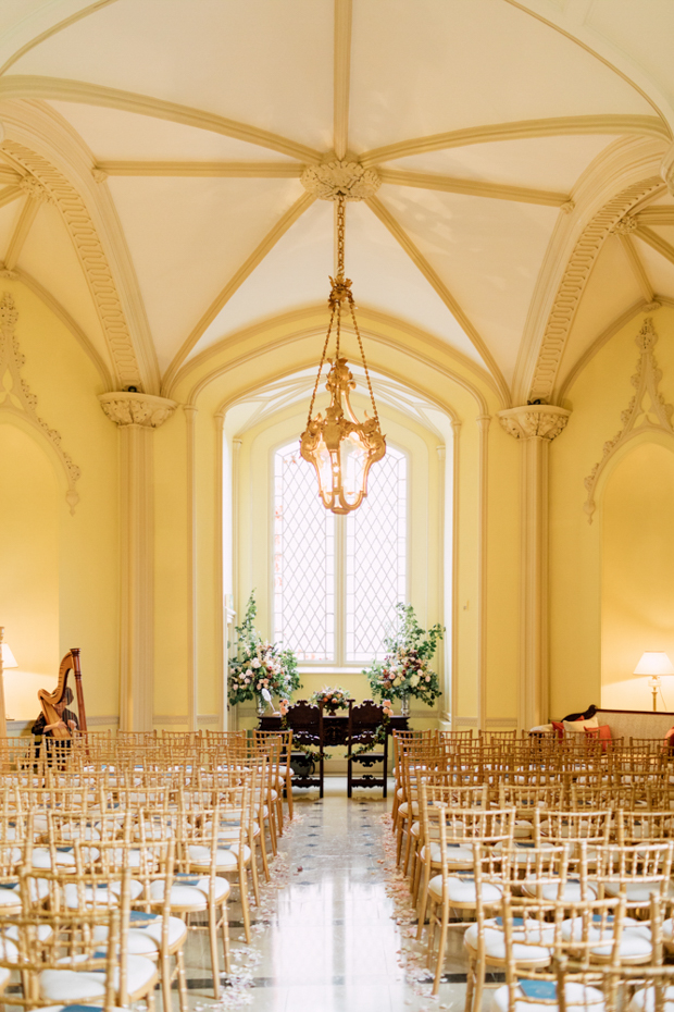 Stunning 'Vogue style" Autumn wedding at Luttrellstown Castle, Ireland | onefabday.com