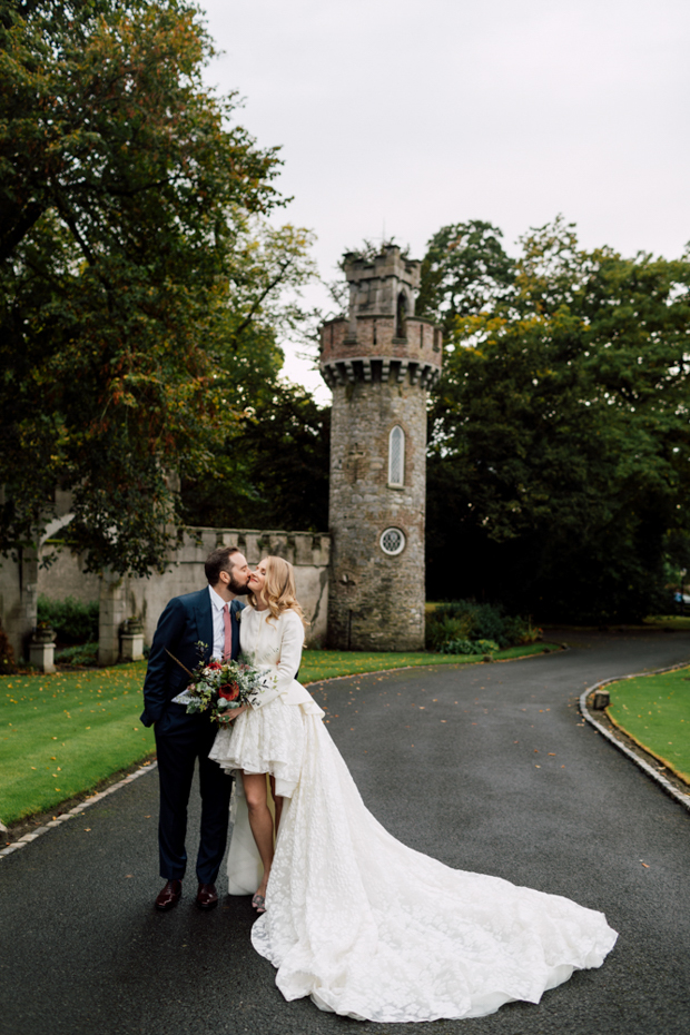 Stunning 'Vogue style" Autumn wedding at Luttrellstown Castle, Ireland | onefabday.com