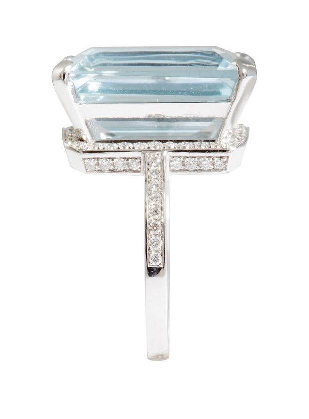 Aquamarine Engagement Ring