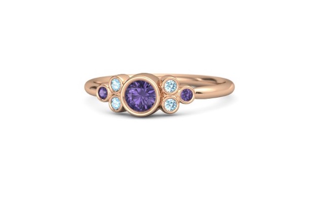 Iolite Engagemen Ring