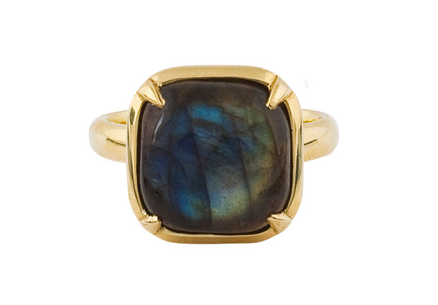 Labradorite Engagement Ring