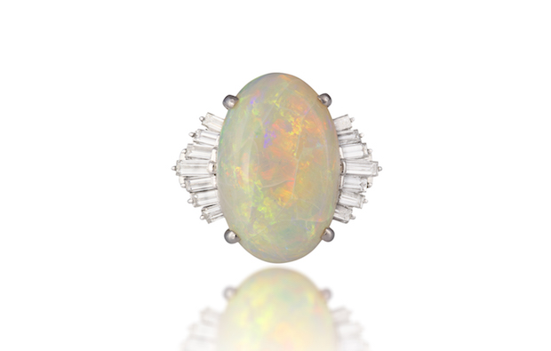 Opal Engagement Ring