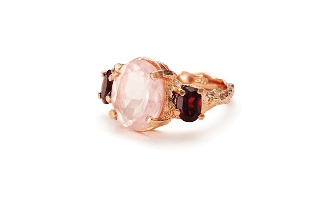 Rose Quartz Engagement Ring