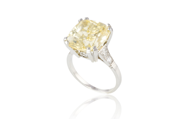 Yellow Sapphire Engagement Ring