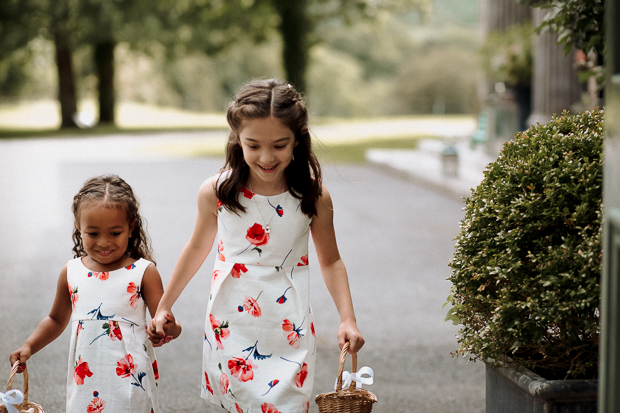 Kilshane House Wedding by SOSAC Photography red wedding dress