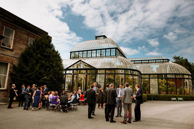 Kilshane House Wedding by SOSAC Photography red wedding dress