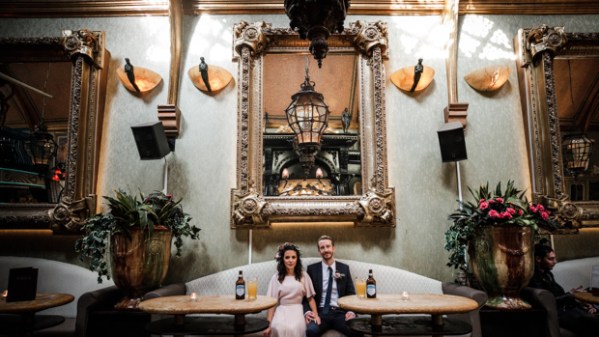 Peruke and Periwig Dublin city wedding by Elaine Barker Photography