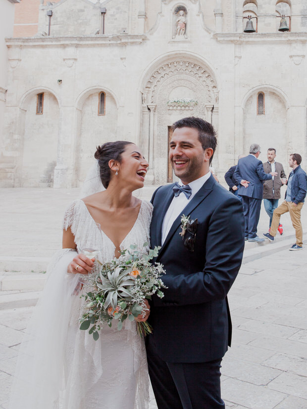 Italian destination in Matera, Italy, wedding by Pascal Derre