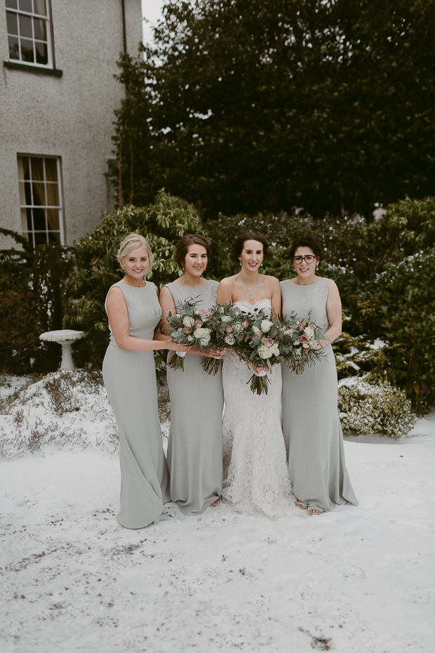 Corick House snow storm Emma wedding by Iain Irwin Photography