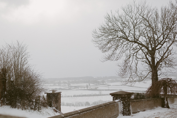 Corick House snow storm Emma wedding by Iain Irwin Photography