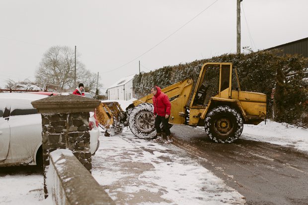 Corick House snow storm Emma wedding by Iain Irwin Photography