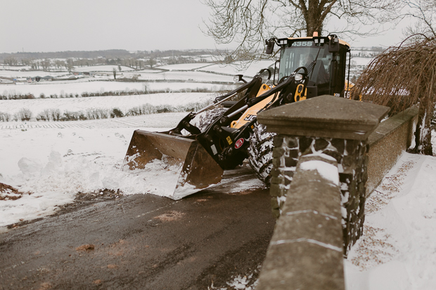 Corick House snow storm Emma wedding by Iain Irwin Photography