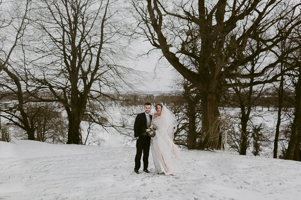 Corick House snow storm Emma wedding by Iain Irwin Photography