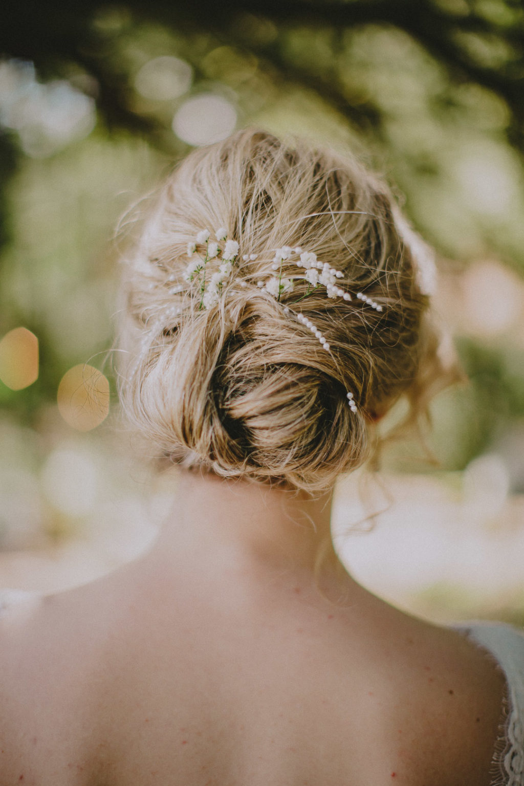 wedding undone updo bridal hairstyle