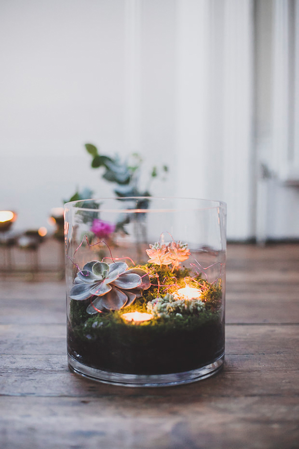 Terrarium wedding ideas | onefabday.com