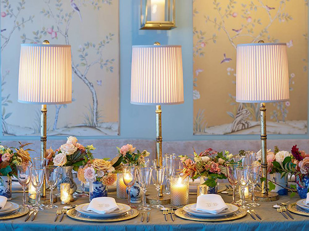 Glam wedding tablescapes | onefabday.com