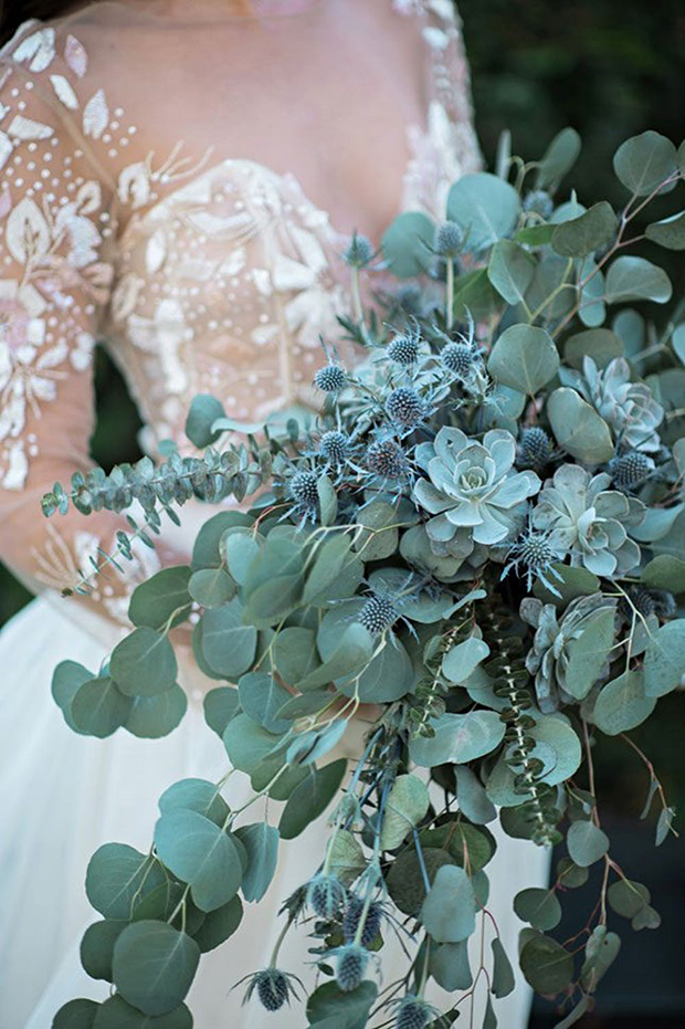 Bridal Bouquet Alternatives | Gorgeous Greenery Bridal Bouquets | onefabday.com 