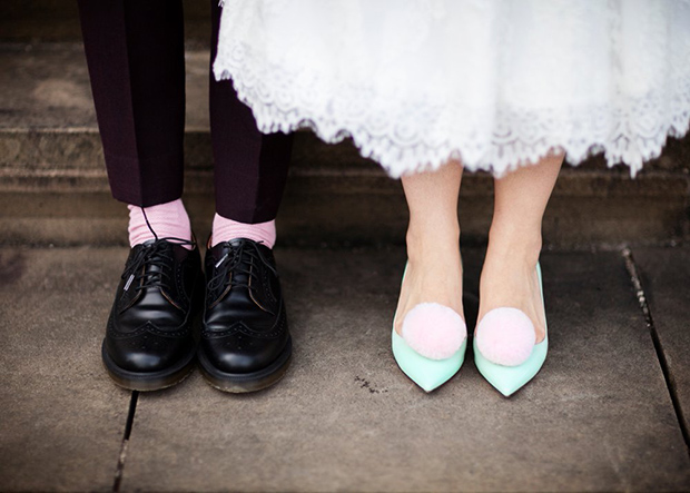 the cutest wedding decor EVER! Pom pom wedding inspiration | onefabday.com