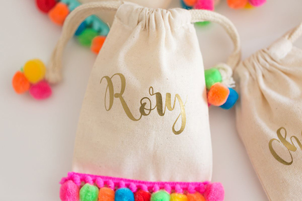 the cutest wedding decor EVER! Pom pom wedding inspiration | onefabday.com