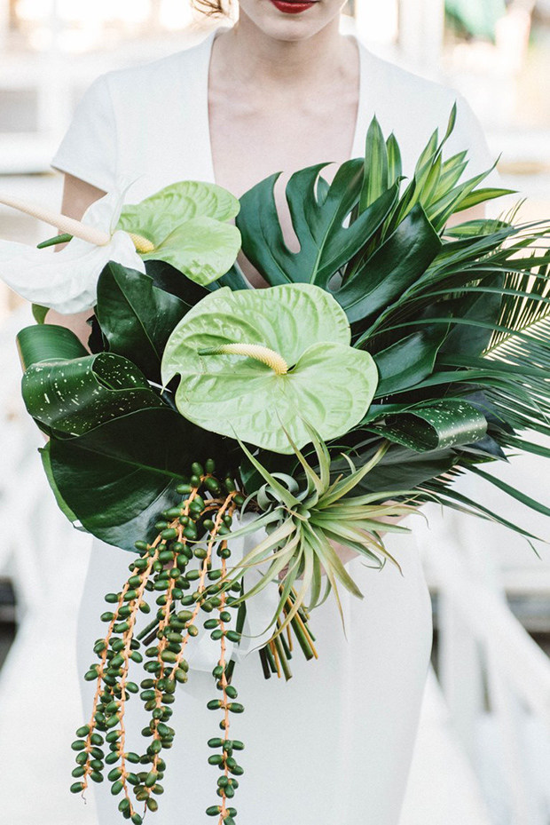 Bridal Bouquet Alternatives | Gorgeous Greenery Bridal Bouquets | onefabday.com