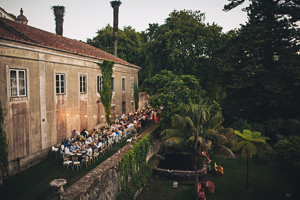 al fresco wedding dinner