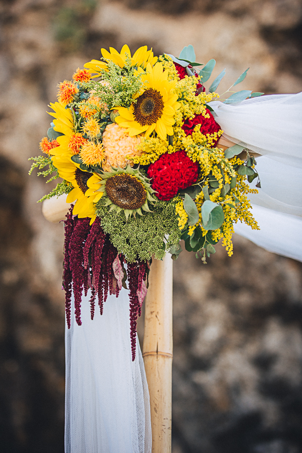 sunflower wedding flowers