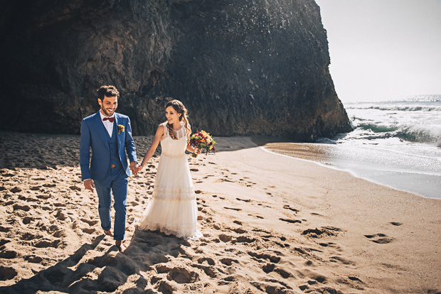 beach wedding in portugal