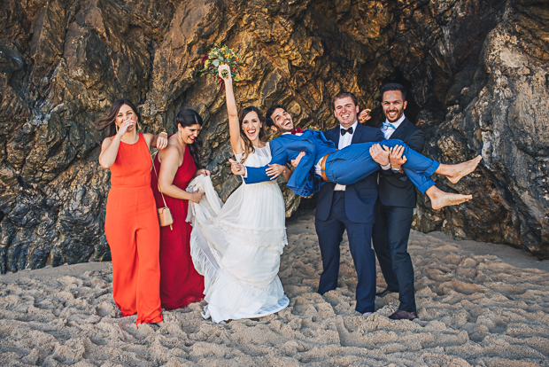 beach wedding in portugal