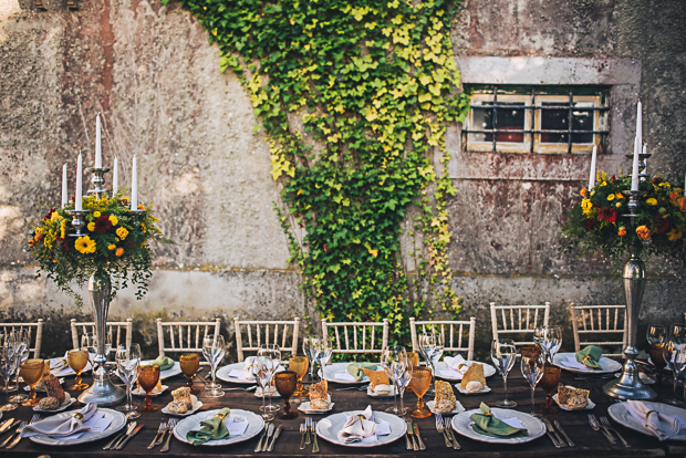 al fresco wedding dinner