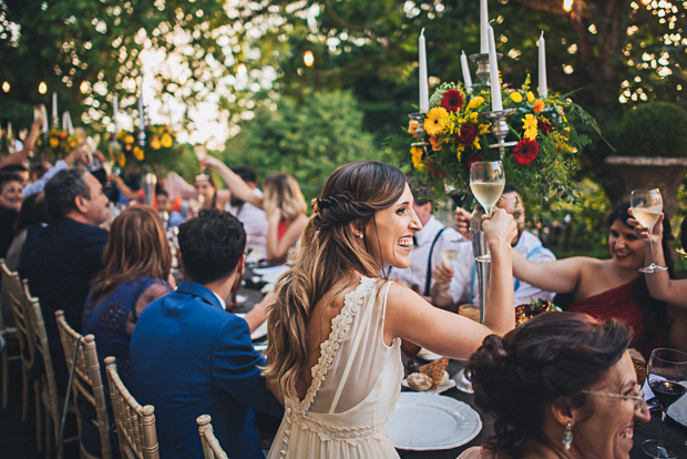 al fresco wedding dinner