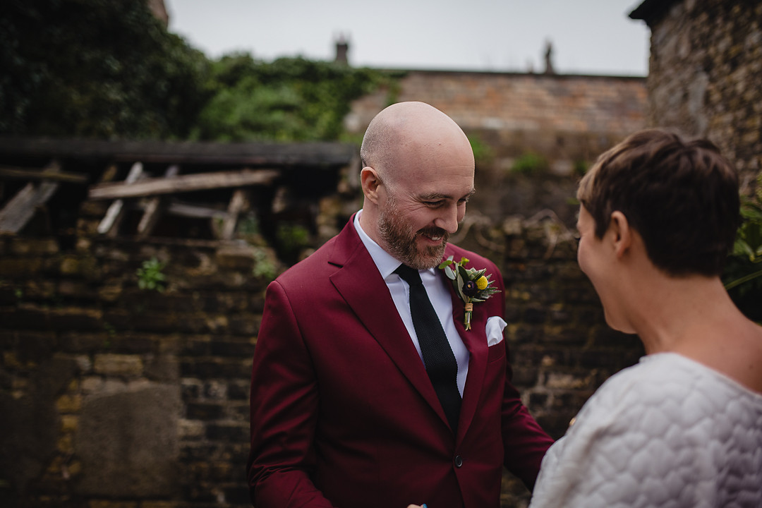 burgundy maroon groom style