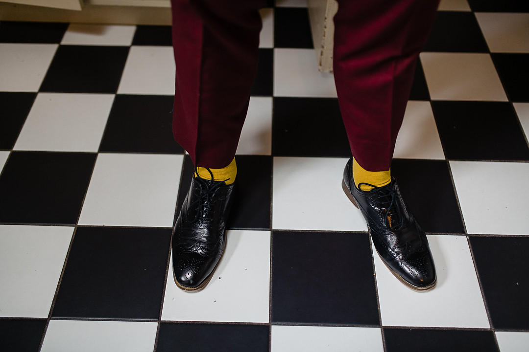 burgundy maroon groom style