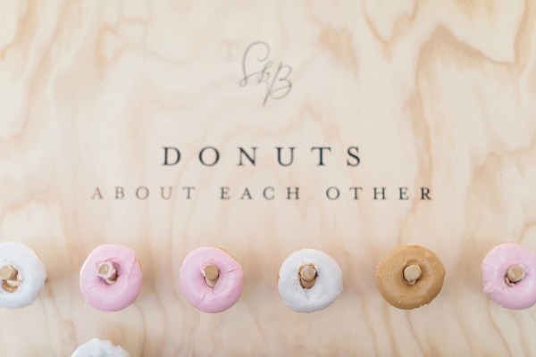 wedding donut wall