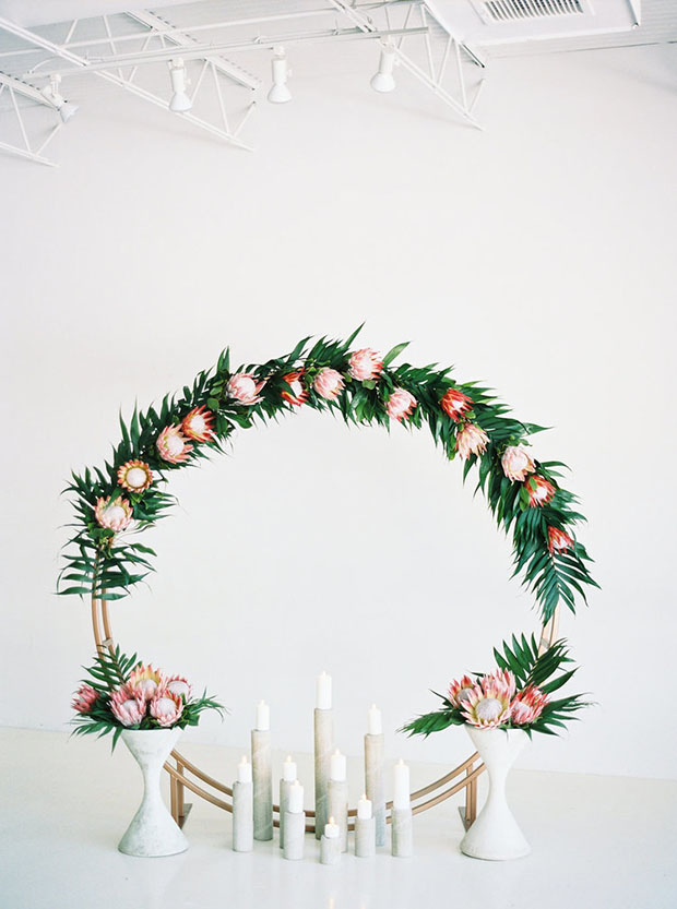 Wedding Trend: Floral Moon Gates | see more on onefabday.com