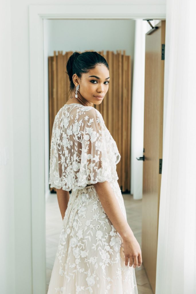 Celebrity weddings 2018 Chanel Iman wedding dress(3)