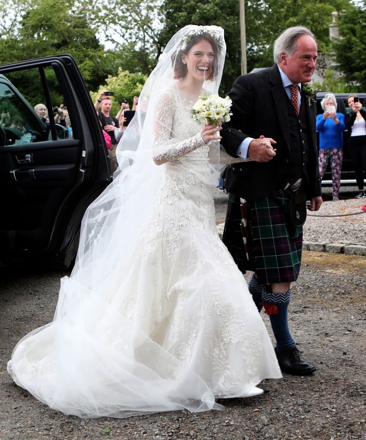 Celebrity weddings 2018 Rose Leslie wedding dress (5)