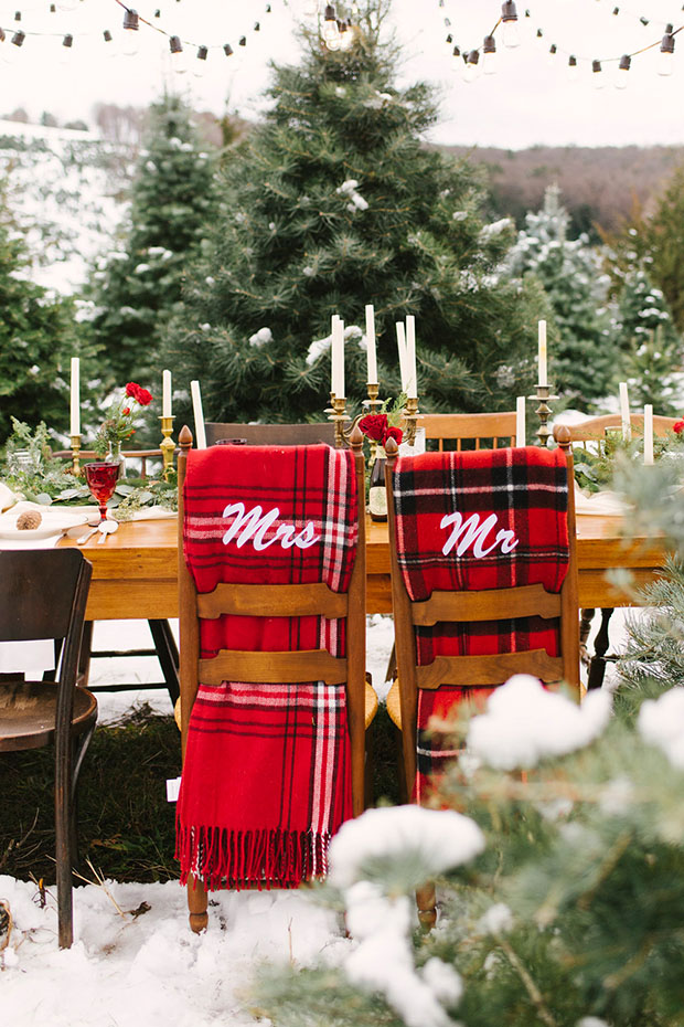 Christmas Wedding Decor Ideas | onefabday.com